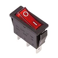 Выключатель клавишн. 250В 15А (3с) ON-OFF красн. с подсветкой (RWB-404; SC-791; IRS-101-1C) | Код. 36-2210 | Rexant