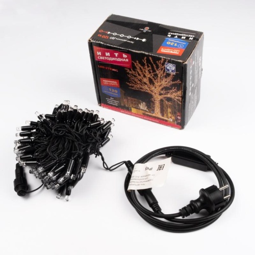 Гирлянда "Нить" 120 LED уличная 12м соед. до 10шт син. SHLights 4690601041968 фото 8