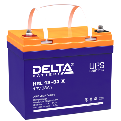 Аккумуляторная батарея HRL 12-33 X Delta | код 1918628 | DELTA