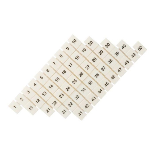Маркеры для JXB-ST 2,5 с нумерацией 1-50 (100 шт,) PROxima | код zb-st-2.5-1-50 | EKF