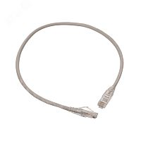 Патч-корд TERACOM PRO Cat.5E неэкранированный UTP оболочка PVC серый (0.5м) | код TRP-5EUTP-PVC-05M-GY | EKF