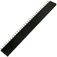 Гнездо для плат 2.54 мм RUICHI PBS-1x30 (PBS-30) шаг 2.54 мм, 30 контактов | код 63441 | Ruichi