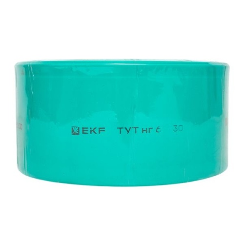 Термоусаживаемая трубка ТУТ нг 60/30 зелёная рулон PROxima | код tut-60-j | EKF фото 4