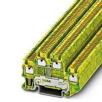 Двухъярусная заземляющая клемма PTTB 1,5/S-PE | код 3208537 | PHOENIX CONTACT