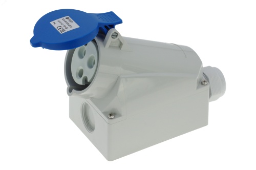 Розетка настенная 32A/230V/1P+N+E/IP44 | код CA1421 | INPIN