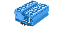 TC35-2-BU Клемма TC 1-1 проходная пружин., сеч.35мм2, син., шт | код TC35-2-BU | SUPU