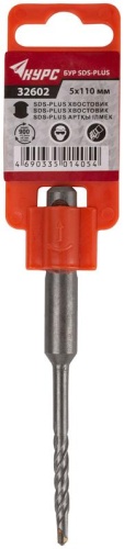 Бур по бетону SDS PLUS с двойной резьбой 5х110 мм | код 32602 | FIT фото 2 Бур по бетону SDS PLUS с двойной резьбой 5х110 мм | код 32602 | FIT фото 2
