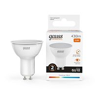 Лампа светодиодная Elementary 5.5Вт 2700К тепл. бел. GU10 430лм 220-240В | Код. 13616 | Gauss