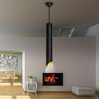 Светильник подвесной (подвес) PL 17 BK MR16/GU10 потолочный цилиндр черн. ЭРА Б0055579