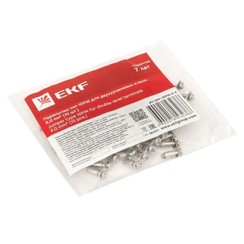 Перемычка тип 10PIN для двухуровневых клемм 4,0 мм2 (10 шт.) | код plc-per-10PIN-2-4 | EKF фото 3