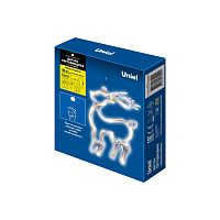 Фигура ULD-H1419-010/STA/3AAA WARM WHITE IP20 DEER Олень 3AAA (не в/к) 14х19см подвес 10 LED провод прозр. Uniel UL-00007252