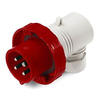 Вилка кабельная угловая IP67 32А 3P+E 400В | код DIS2263236 | DKC