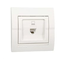 DERIY Розетка RJ45 белый | код 702-0202-139 | Lezard