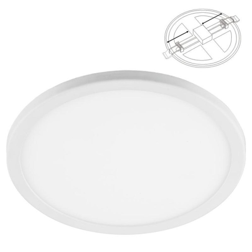 Светильник светодиодный встраиваемый с регулируемым монтажным диаметром (до 160мм) 14Вт 4000К 1120лм бел. AL508 Flexy FERON 29727