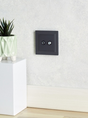 BRITE Рамка 1-местная IP44 РУ-1-БрГ-44 графит | код BR-M12-44-K53 | IEK фото 5