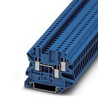 Проходные клеммы UT 2,5-TWIN BU | код 3044526 | PHOENIX CONTACT