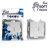 Розетка компьютерная 1-м СП Pixel RJ45 кат.5E механизм айс TOKOV ELECTRIC TKE-PX-RC1-C34