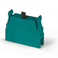 Блок-контакт вспом., 1NO, 16A(6A 230V AC15), боковой монтаж, для габ. Y2, зеленый, COMMAND/ISOLATORS | код 590.PL004004 | Scame