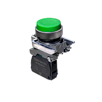 Кнопка выступающая зеленая, 1NO, IP65, металл MTB4-BL31 | код 137131| MEYERTEC