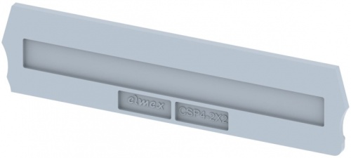 Концевая пластина для клемм, синяя CSP4-2x2-BLUE | код 3910910001 | Elmex