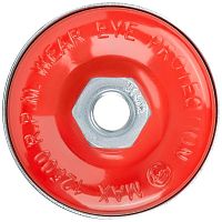 Корщетка-чашка гайка М14 стальная витая проволока с бандажом профи 75мм FIT 39507