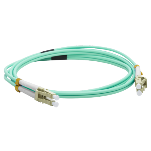 Патч-корд оптический LANMASTER, дуплексный, LC/PC-LC/PC, OM3, LSZH, 10 м | код LAN-2LC-2LC/OM3-10 | LANMASTER