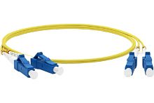 Патч-корд FC-D2-9-LC/UR-LC/UR-H-10M-LSZH-YL волоконно-оптический (шнур) SM 9/125 (OS2) LC/UPC-LC/UPC duplex LSZH 10м