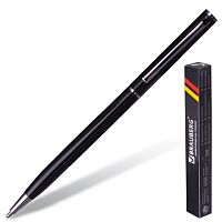 Ручка бизнес-класса шариковая BRAUBERG Delicate Black, корпус черный, узел 1 мм, линия письма 0,7 мм,синяя, 141399 | код 141399 | BRAUBERG