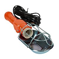 Светильник переносной UOL-C25A 60W/E27/5M IP20 ORANGE под лампу Е27, шнур 5м, выкл. на корпусе. 220В. ТМ Uniel | код UL-00010836| UNIEL