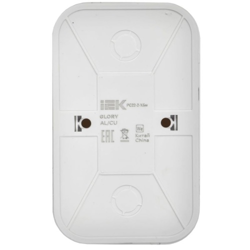 GLORY Розетка 2-местная для открытой установки без заземления без защитных шторок 10А РС22-2-ХБм белый матовый IEK | код ERH20-K01M-10 | IEK фото 5 GLORY Розетка 2-местная для открытой установки без заземления без защитных шторок 10А РС22-2-ХБм белый матовый IEK | код ERH20-K01M-10 | IEK фото 5