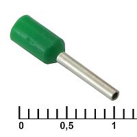 Наконечник на кабель RUICHI DN00508, зелёный, 1x8 мм, 0.5 мм2 | код 90951 | Ruichi