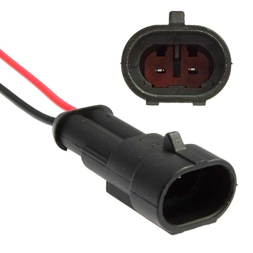 Разъём авт. соединитель RUICHI DJ7021-1.5-11 (18AWG 200 мм), 12/ 24 (DC) В | код 99790 | Ruichi