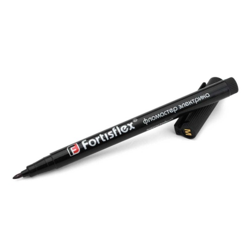 Фломастер электрика маркировочный ФМ-1,0 (черн.) (Fortisflex) | код 83403 | Fortisflex
