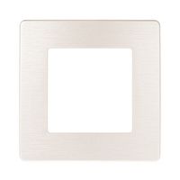Рамка для розеток и выключателей Серия 12 12-5101-15 на 1 пост, Сатин, перламутр | код Б0052508 | ЭРА