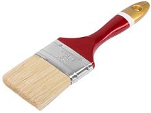 Кисть флейцевая "Классик" натуральная светлая щетина деревянная ручка 2. 5дюйм (63мм) FIT 01096