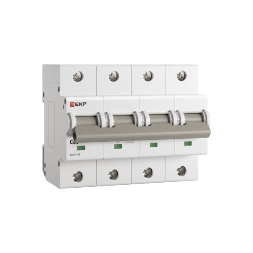 Автоматический выключатель ВА 47-125 4P 63А (C) 15кА PROXIMA EKF | код mcb47125-4-63C | EKF фото 3 Автоматический выключатель ВА 47-125 4P 63А (C) 15кА PROXIMA EKF | код mcb47125-4-63C | EKF фото 3