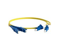 Патч-корд волоконно-оптический (шнур) SM 9/125 (OS2) LC/UPC-SC/UPC 2мм duplex LSZH (20м) | код 242803 | Hyperline