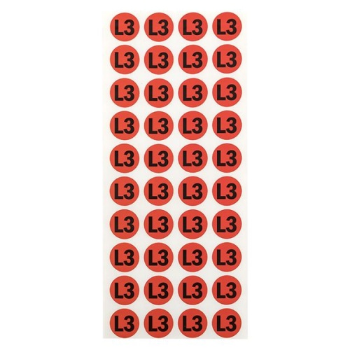 Наклейка "L3" d=20мм PROxima | код an-2-15-2 | EKF фото 4