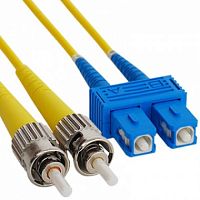 Патч-корд оптический TWT, PVC, дуплексный, ST/APC-SC/UPC, SM OS2, 5.0 м | код TWT-2ST-2SC/SAU-5.0 | TWT