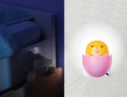 Светильник светодиодный NL-176 "Цыпленок" 220В ночник с выкл. розов. Camelion 12532 фото 4