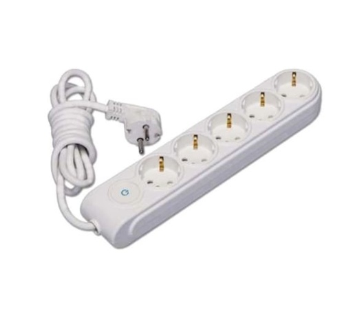 Удлинитель 5х2м с заземл. 16А защ. шторки Makel N5210033