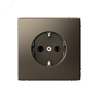 Розетка ArtGallery 16А с заземл. механизм мокко | код GAL000643 | Systeme Electric