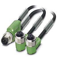 Кабель для датчика / исполнительного элемента SAC-3P-M12Y/2X1,0-140/M12FR | код 1525924 | PHOENIX CONTACT
