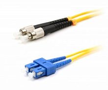 Патч-корд оптический LANMASTER, LSZH, дуплексный, SC/UPC-FC/UPC, SM OS2, 15 м | код LAN-2SC-2FC/SU-15 | LANMASTER