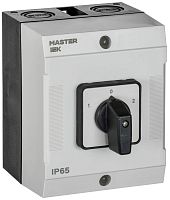 Переключатель кулачковый в боксе стандартная рукоятка 10А схема 51 | код MI-CS20-010-051 | IEK