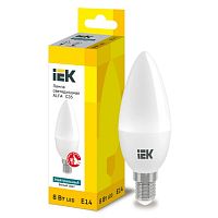Лампа LED ALFA C35 свеча 8Вт 230В 4000К E14 | код LLA-C35-8-230-40-E14 | IEK