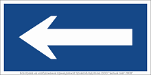 Знак безопасности BL-3015B.N10"Движение к выходу" Белый свет a21257
