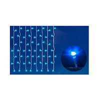Гирлянда занавес светодиодная ULD-C2030-240/DTA BLUE IP20 с контроллером 240LED 2х3м прозр. син. Uniel 07942