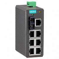 Коммутатор EDS-208-M-SC Ethernet switch 7 10/100BaseTx ports,1 MM 100Fx port | код 00-01163883 | MOXA