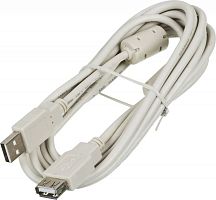 Кабель-удлинитель Ningbo USB A(m) USB A(f) 3м феррит.кольца (блистер) | код 841882 | NINGBO